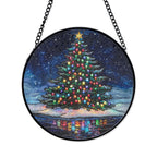 Christmas Tree Stained Glass Suncatcher