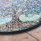 Tree of Life Stained Glass Window Hanging – Elegant Nature-Inspired Art