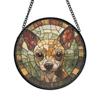 Chihuahua Stained Glass Suncatcher – Dog Lover Decor