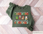 Everyone Communicates Differently SLP Christmas Shirt - 1