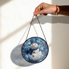 Snowman Stained Glass Suncatcher – Christmas Decor