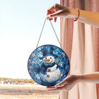 Snowman Stained Glass Suncatcher – Christmas Decor