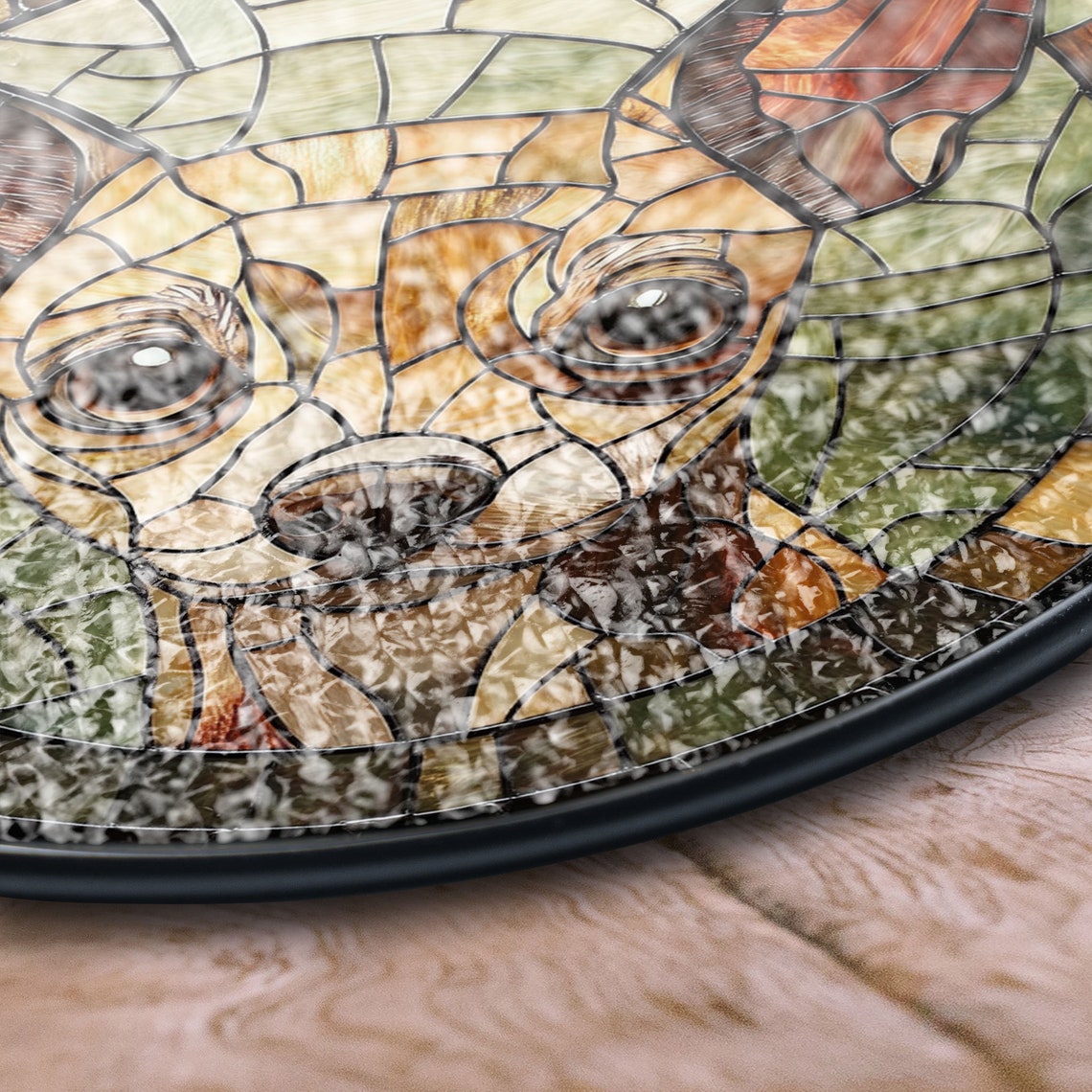 Chihuahua Stained Glass Suncatcher – Dog Lover Decor
