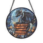 Dragon Stained Glass Suncatcher – Celestial Fantasy Window Hanging