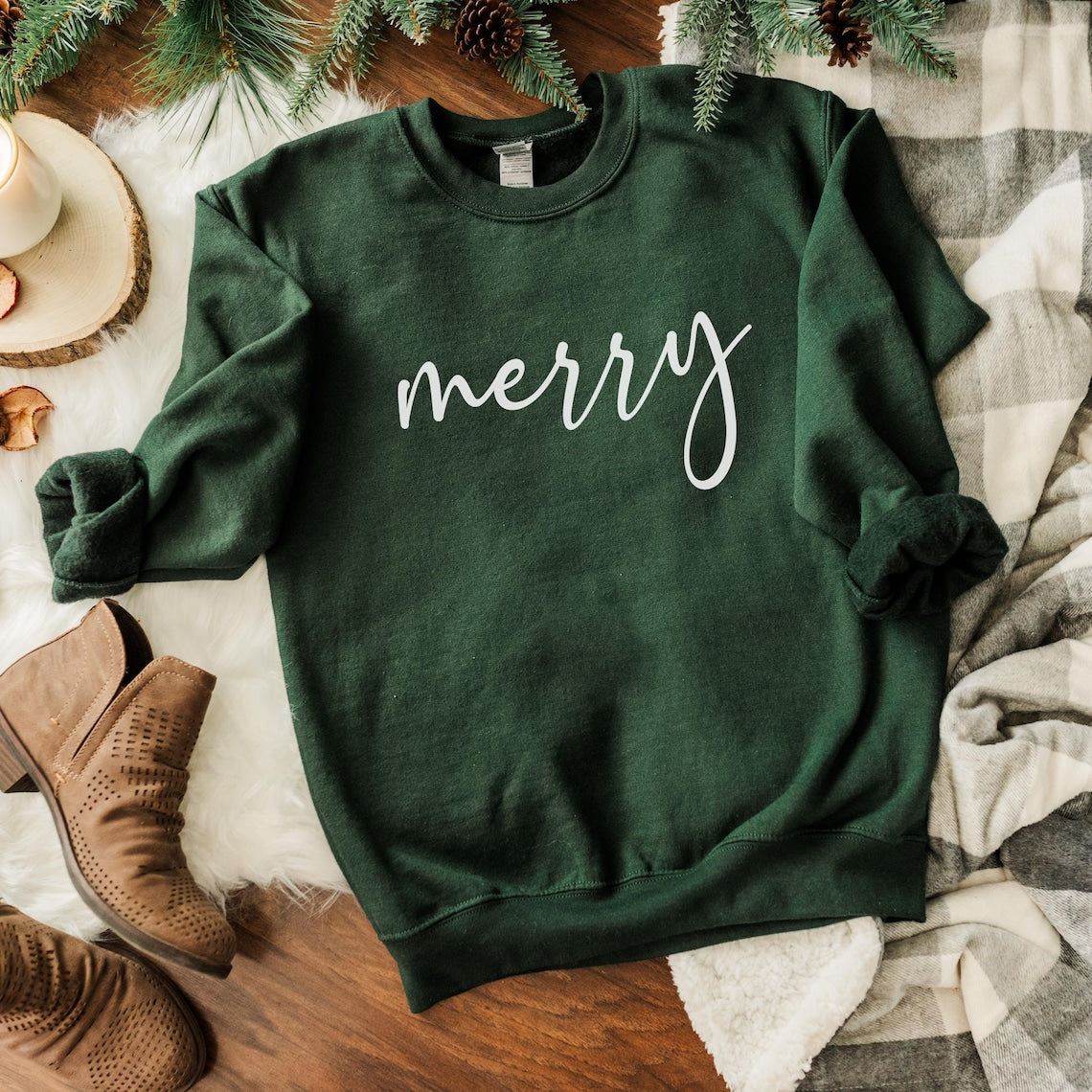 Merry Christmas Cozy Holiday Sweatshirt - 4