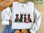 Christmas Black Lab Dog Mom Sweatshirt - 1