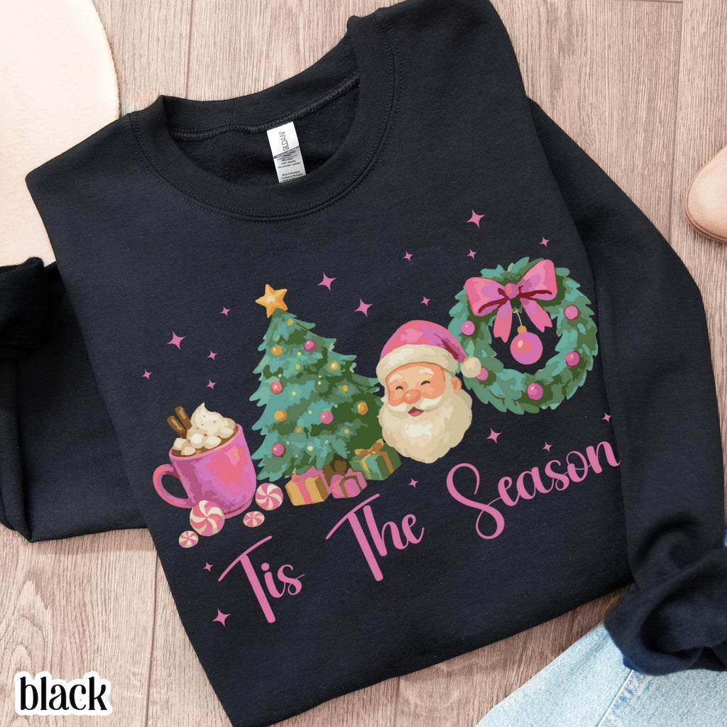 Pink Santa ™Tis the Season Sweatshirt - 4
