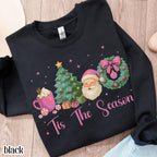 Pink Santa ™Tis the Season Sweatshirt - 4