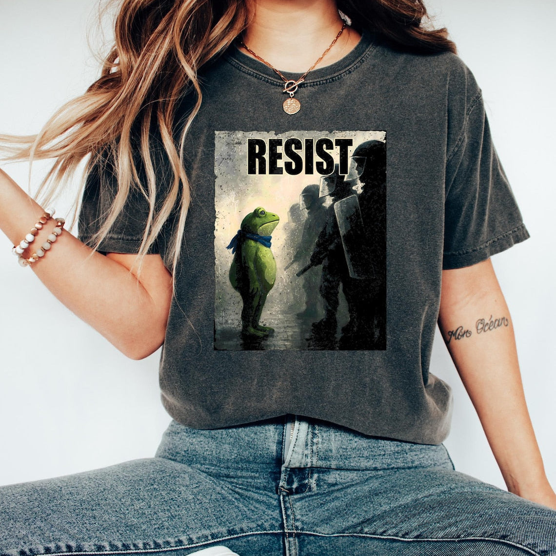 Portland Frog Resist Protest Sweatshirt