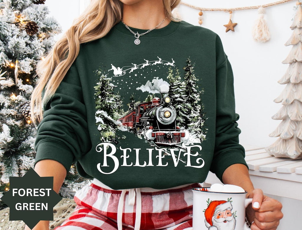 Polar Express Believe Christmas Sweatshirt - 1
