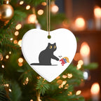 Grumpy Black Cat Anti-MAGA Ornament