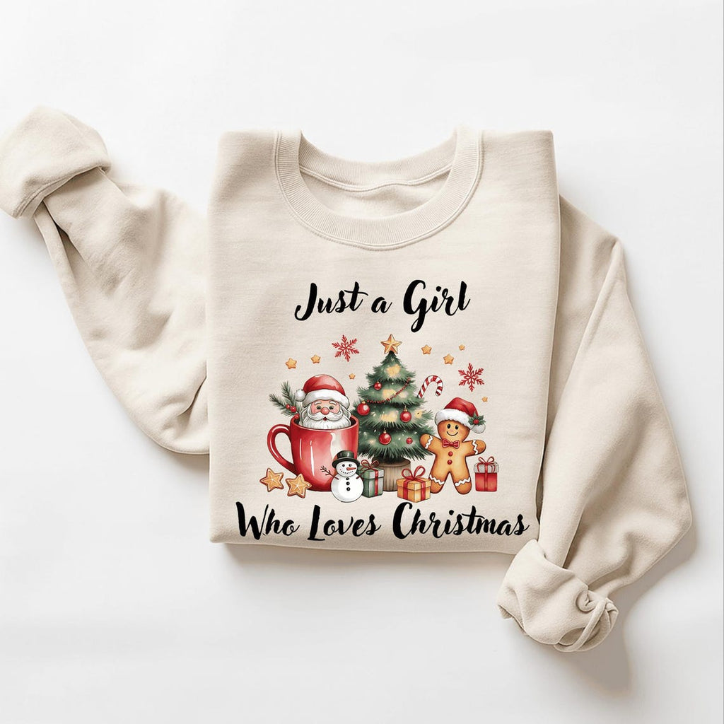 Just a Girl Who Loves Christmas Sweatshirt - 2