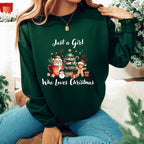 Just a Girl Who Loves Christmas Sweatshirt - 4