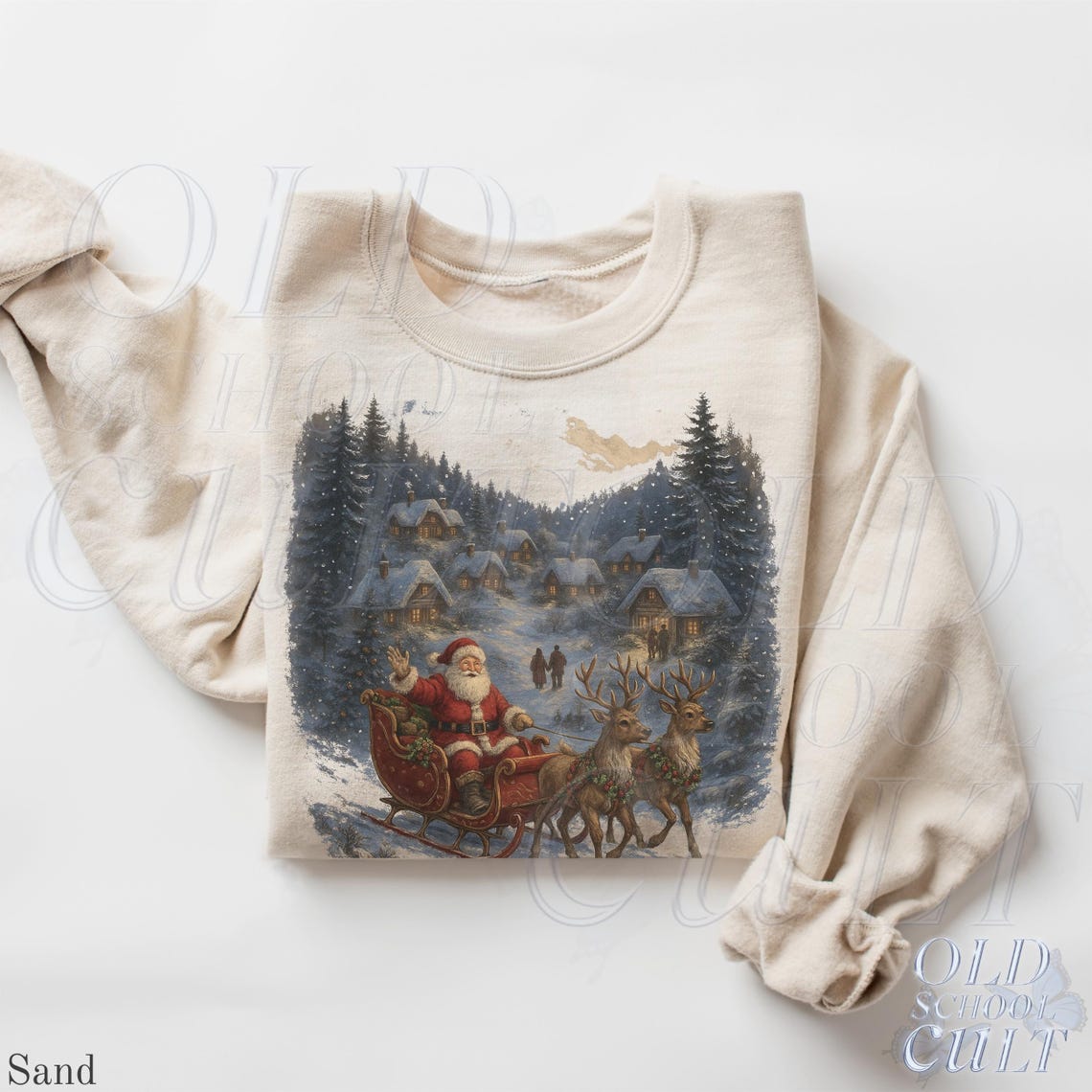 Retro Santa Vintage 90s Christmas Sweatshirt - 2