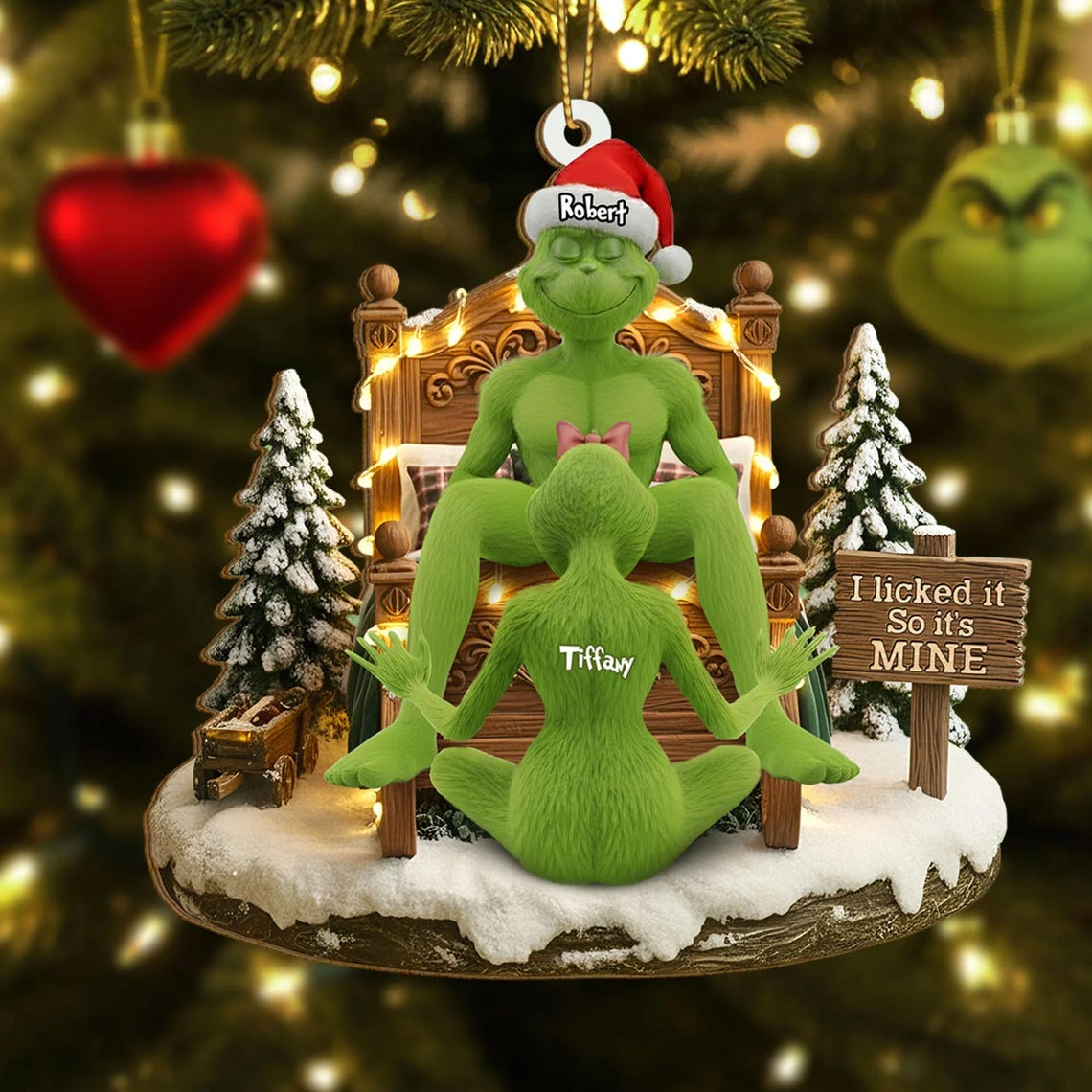 Merry “Grumpy” Green Monster Ornament