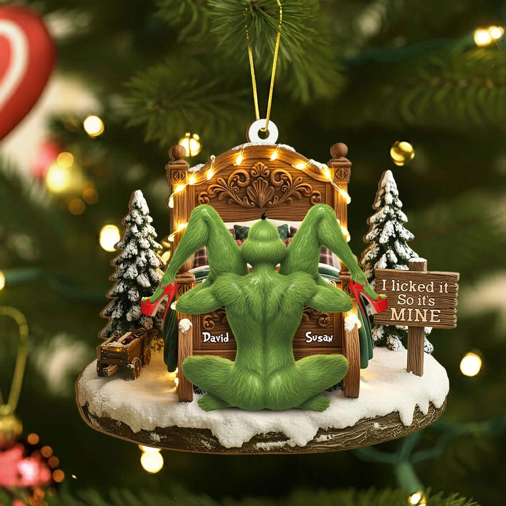 Merry “Grumpy” Green Monster Ornament