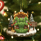 Merry “Grumpy” Green Monster Ornament