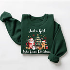 Just a Girl Who Loves Christmas Sweatshirt - 1