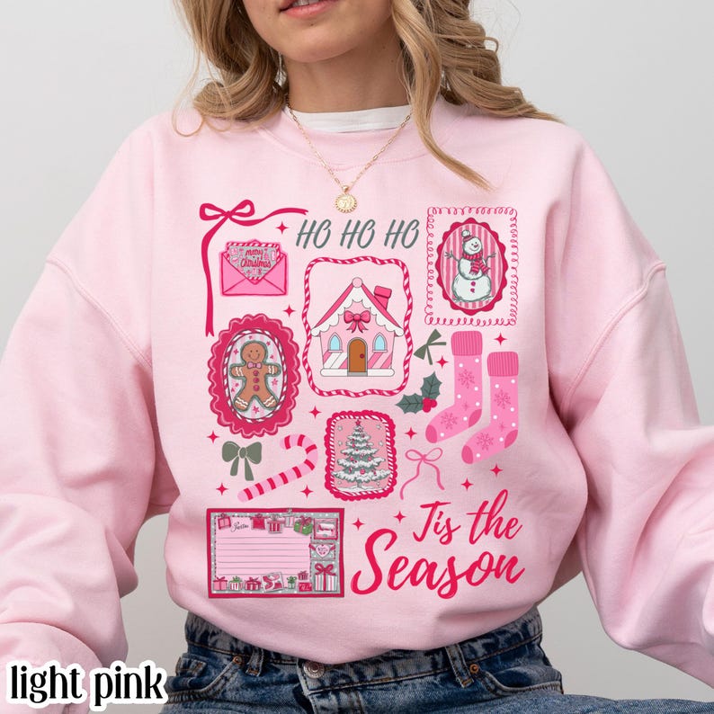 Pink Tis the Season� Christmas Sweatshirt - 2
