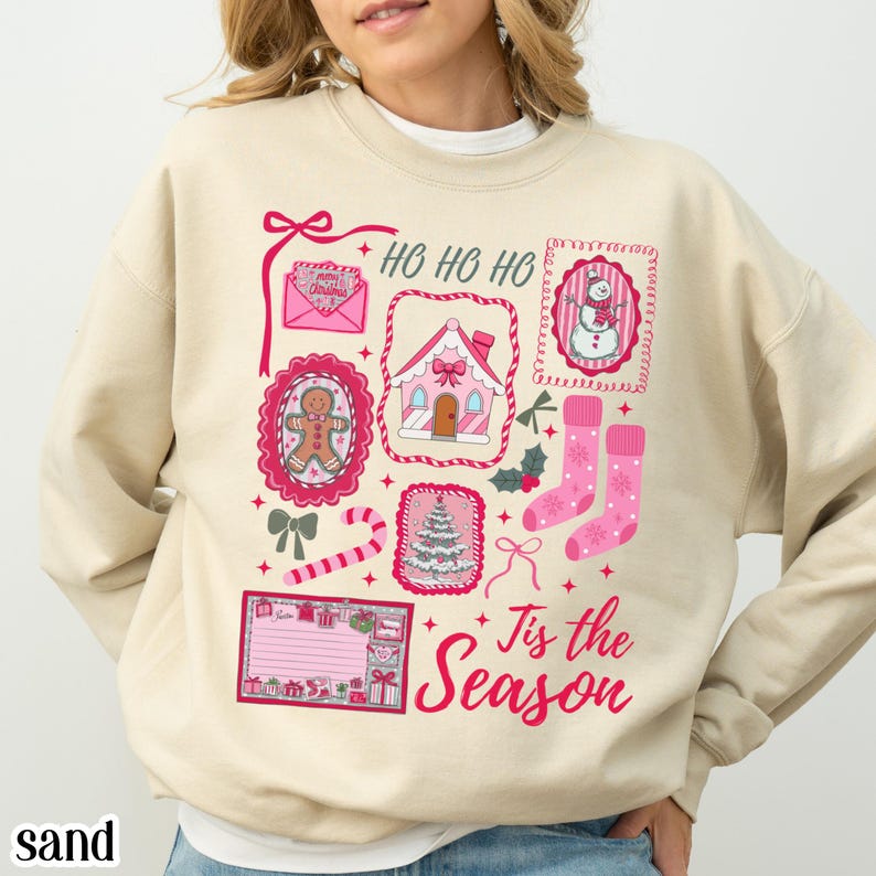 Pink Tis the Season� Christmas Sweatshirt - 3