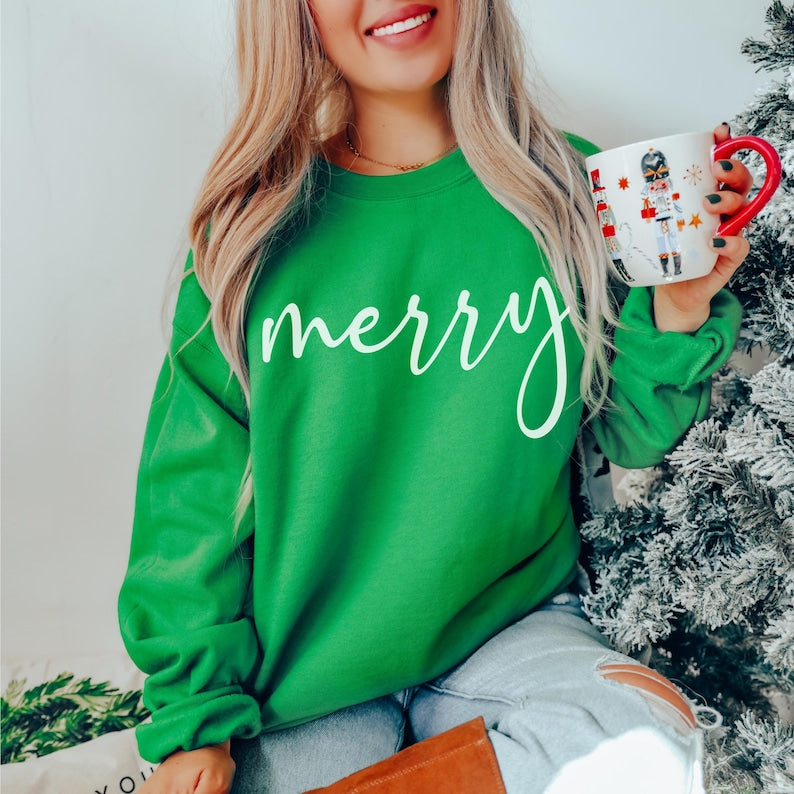 Merry Christmas Cozy Holiday Sweatshirt - 3