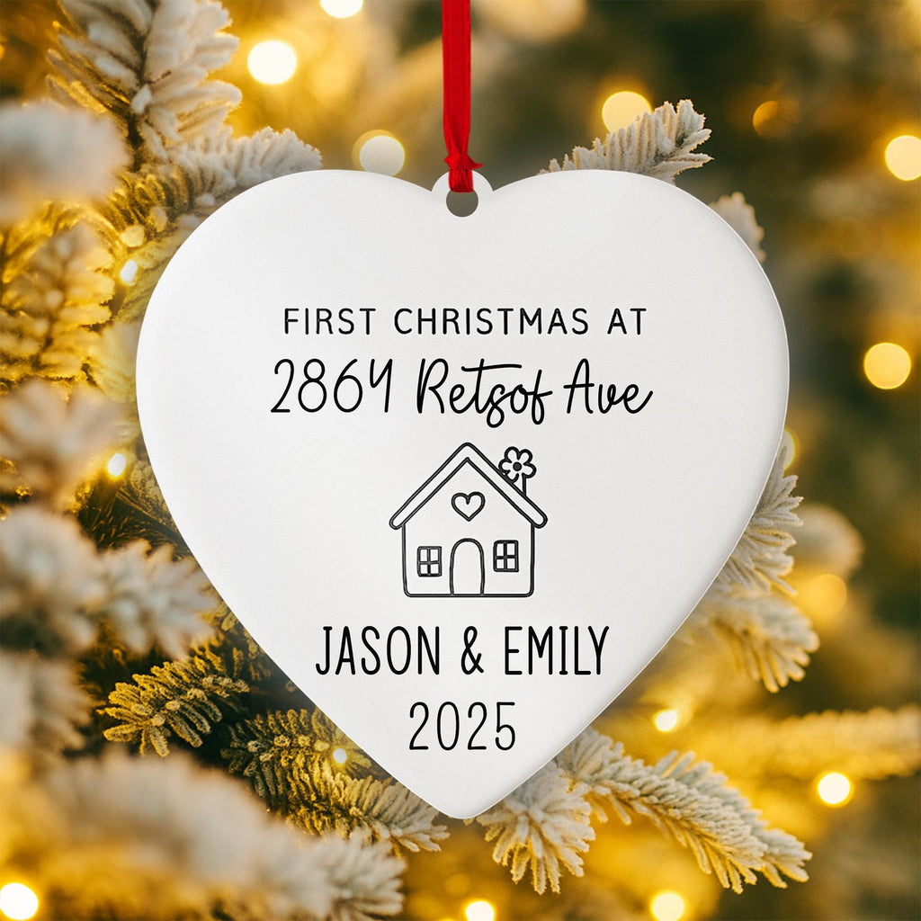 Custom New Home Ceramic Ornament - 1