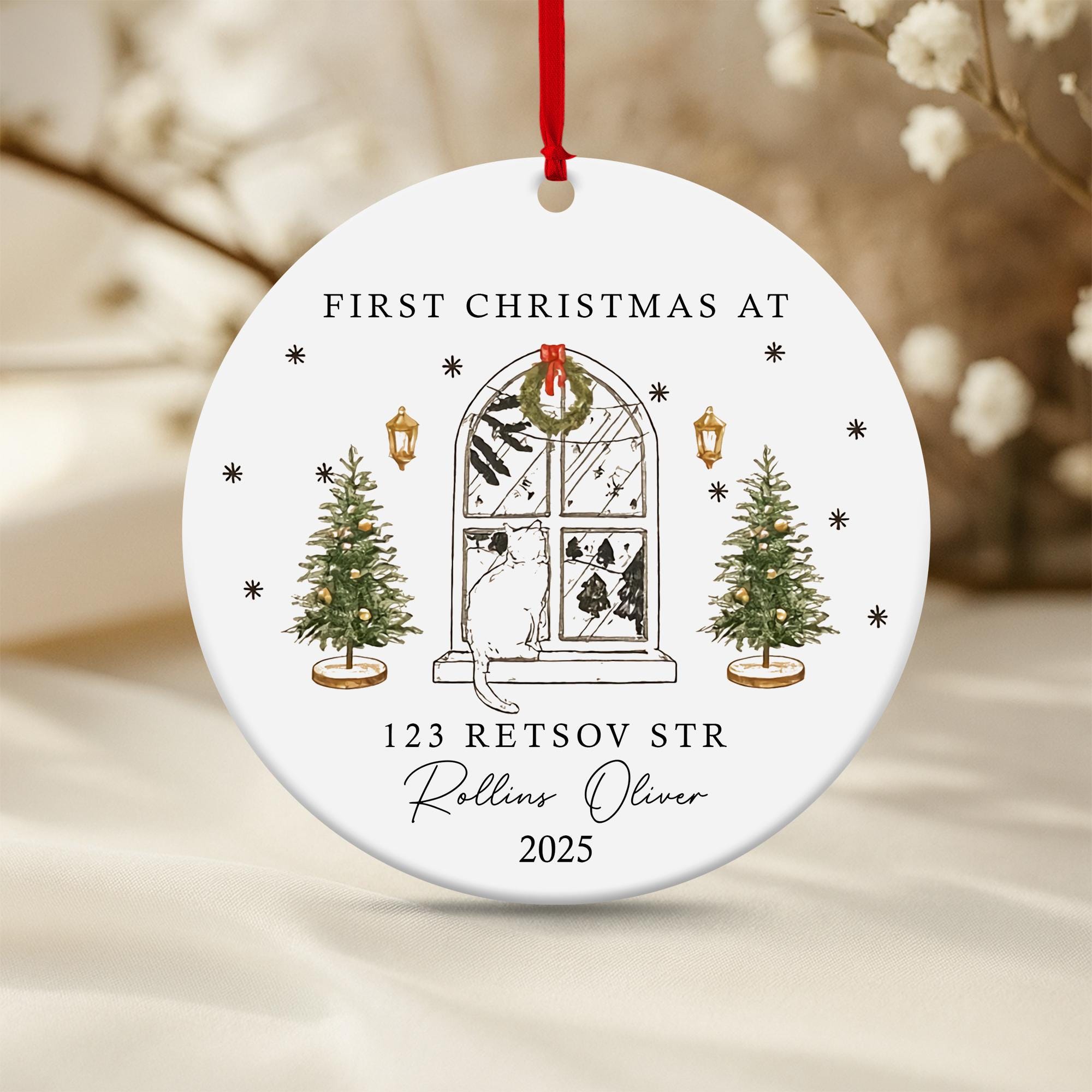 New House New Beginning Ceramic Ornament - 1