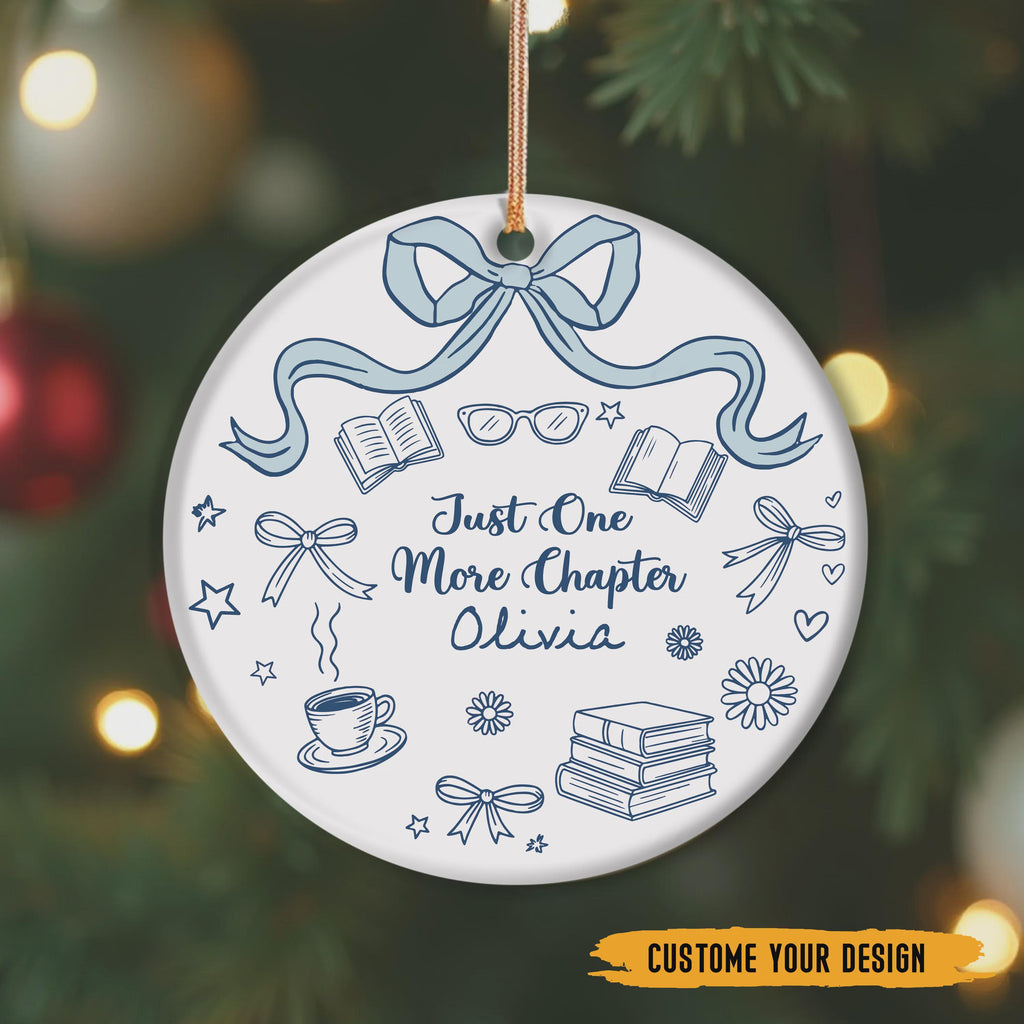 Book Lover Ornament 2025 – Just One More Chapter - 1