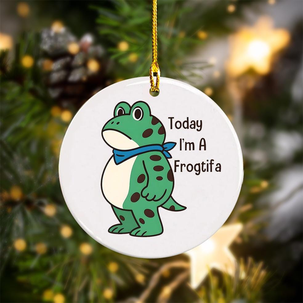 Today I’m a Frogtifa Ceramic Ornament - 1