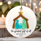 Sea Glass Nativity Ornament 2025 - 1